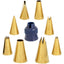 Wilton Gold tip nozzle decorating set with coupler and piping bags