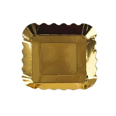 Metallic Appetiser plate small Gold