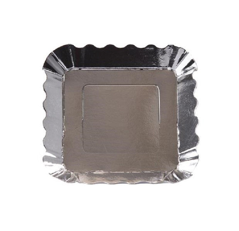 Metallic Appetiser plate small Silver