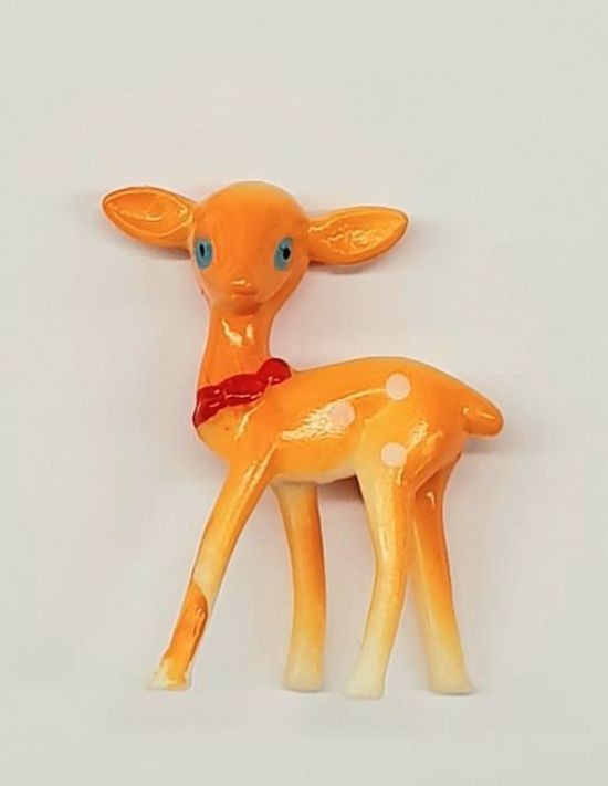 Small plastic Deer figurine for your Christmas cake