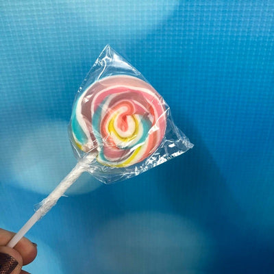 Pastel Rainbow SWIRLY LOLLIPOP SMALL (GREAT FOR DRIP CAKES)