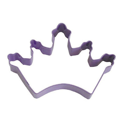 Purple metal tiara or crown cookie cutter