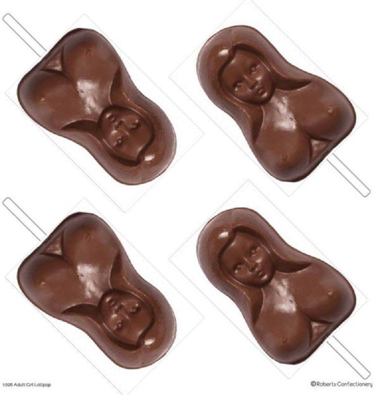Bare breasted woman chocolate mould R18