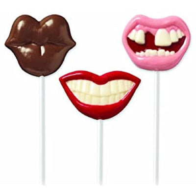 Mouth or smiles lollipop chocolate mould