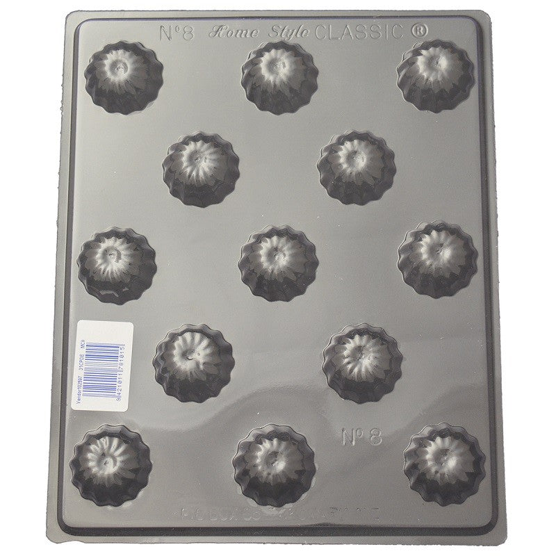 Fluted Dome deep Truffle chocolate mould