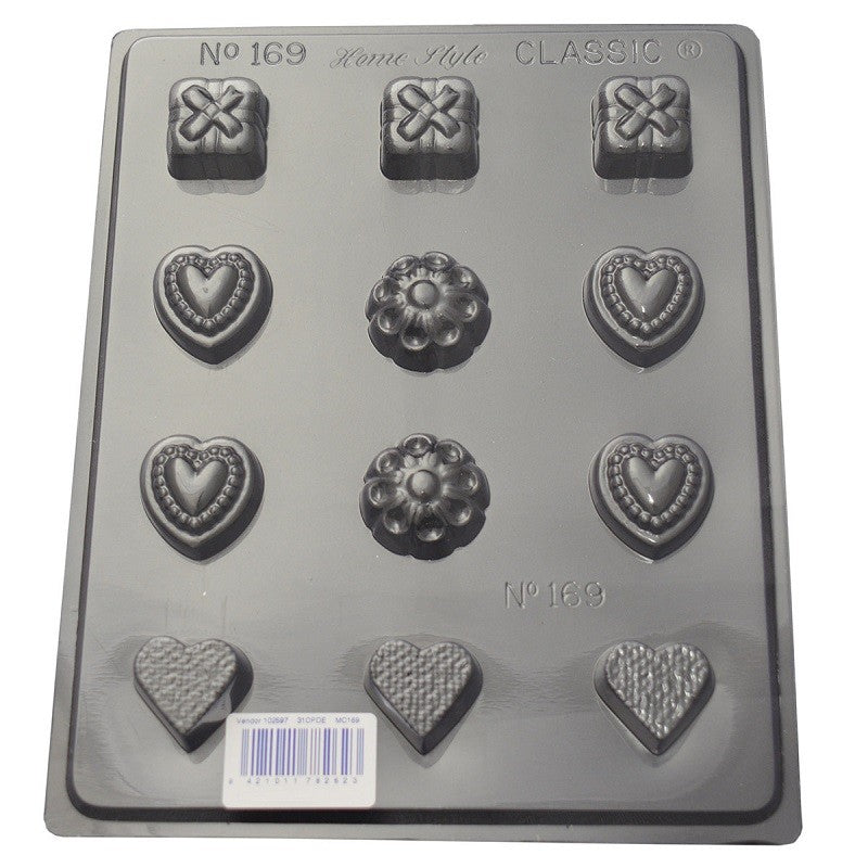 Hearts and more deep Truffle chocolate mould