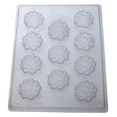 Daisy flower blossoms chocolate mould