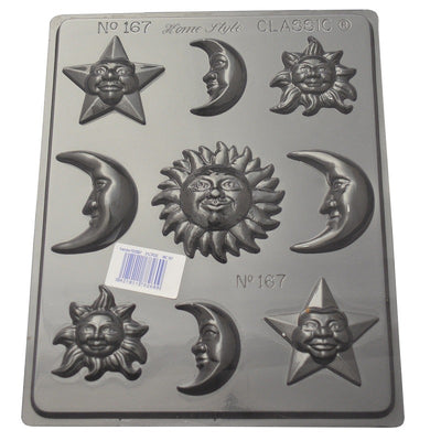 Sun Moon and stars chocolate mould style no 1