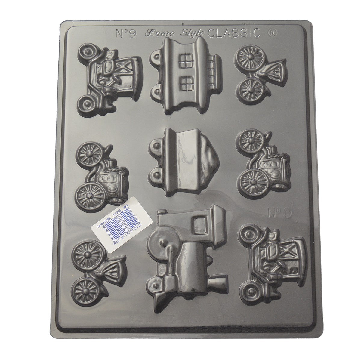 Vintage cars and Trains chocolate mould
