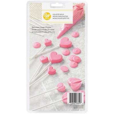 Mini hearts lollipop chocolate mould