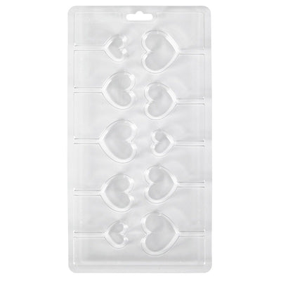 Mini hearts lollipop chocolate mould