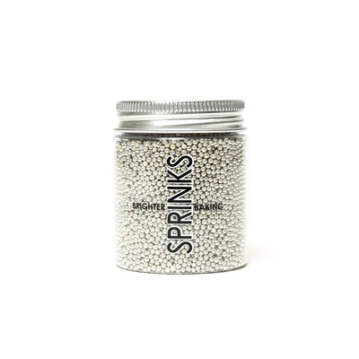 2mm silver cachous jar by Sprinks 85g