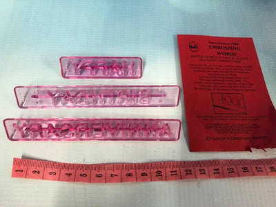 Fmm word press set 3 UPPER CASE embosser
