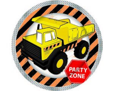 Construction vehicle party plates (8)