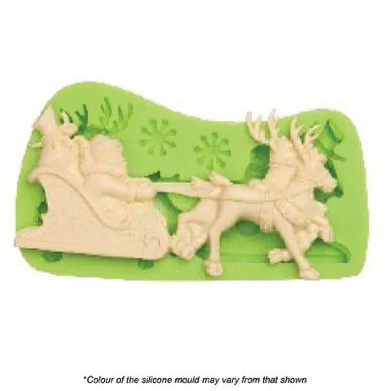 Santa and Sleigh silicone mould