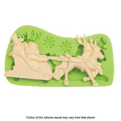 Santa and Sleigh silicone mould