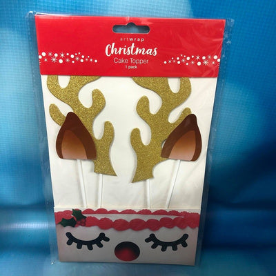 Reindeer antlers and ears cake topper picks