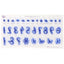 PME Fun Fonts embossing stamps Numbers and Special Characters