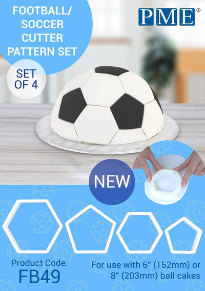 PME Soccer cutter set of pentagon and Hexagon