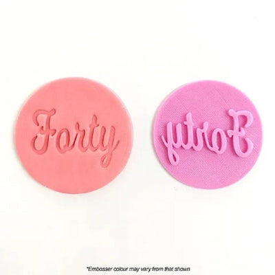 Forty number embosser stamp