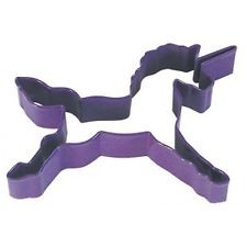 Unicorn cookie cutter Use for horse too Purple metal