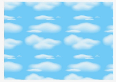 A3 Edible icing image Clouds