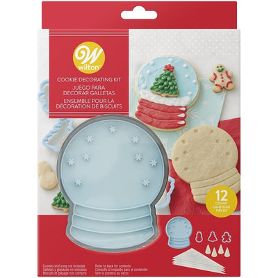 Christmas Winter Snow globe Cookie Decorating Kit 12 Piece set