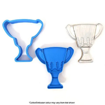 Trophy cookie cutter and embosser