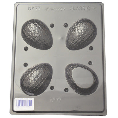 Basketweave Easter Egg chocolate mould