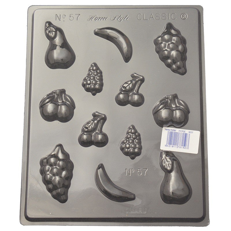 Fruits assorted chocolate truffle mould
