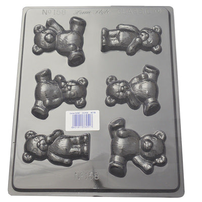 Teddy bears sitting and standing chocolate mould
