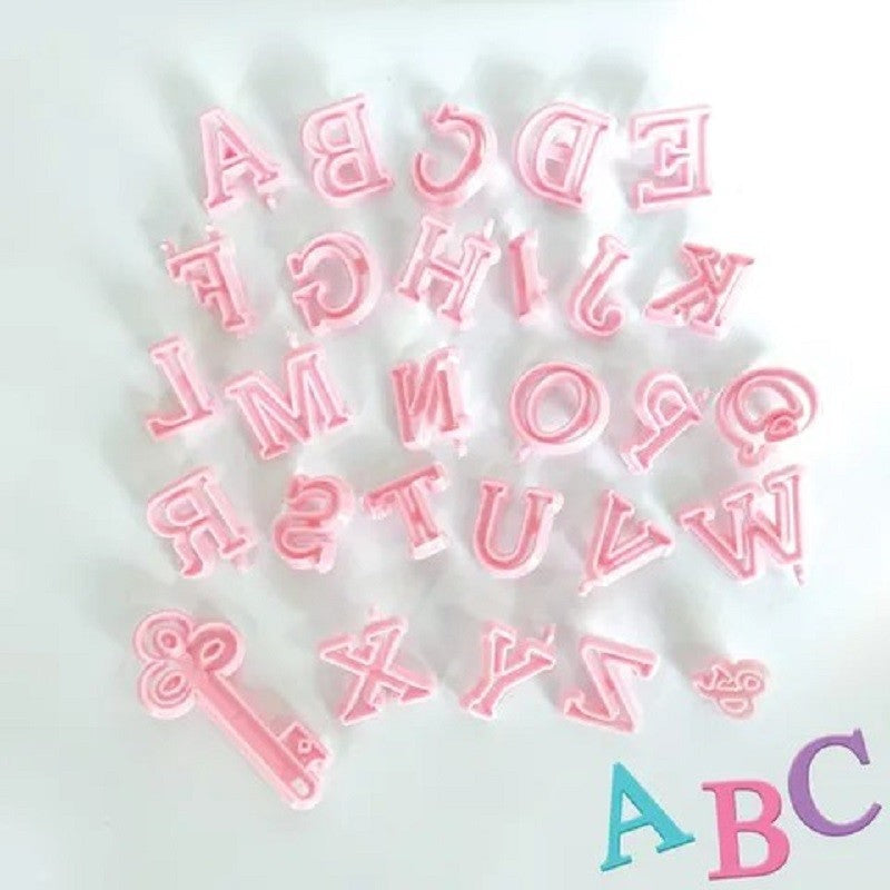 Alphabet cutter or Embosser Uppercase set - Kiwicakes