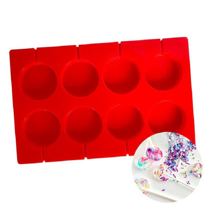 50mm large lollipop silicone mould great for isomalt and hard candy