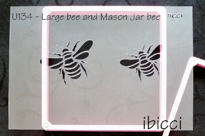 Bees large and small stencil by ibicci