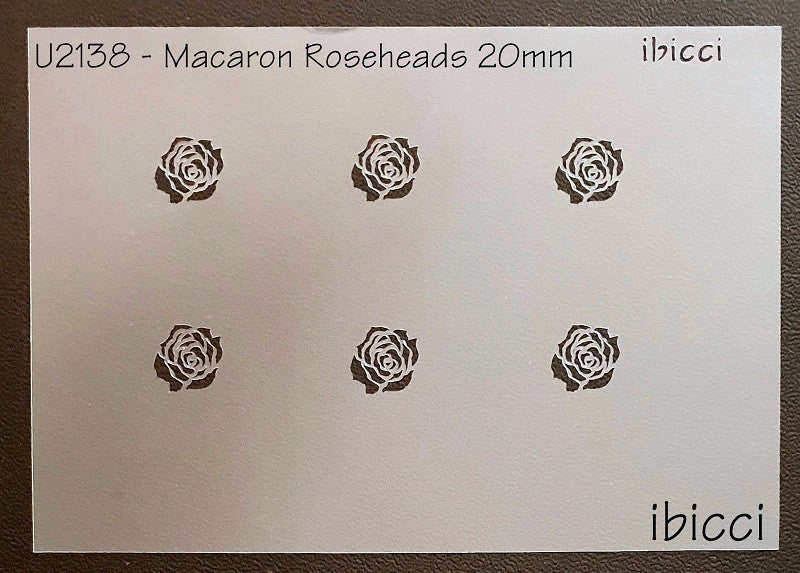 Rose heads 20mm perfect size for macarons