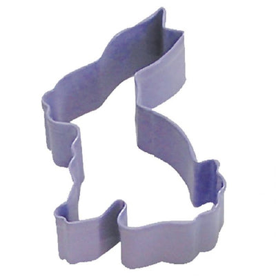 Easter Bunny Rabbit sitting Purple metal Cookie cutter