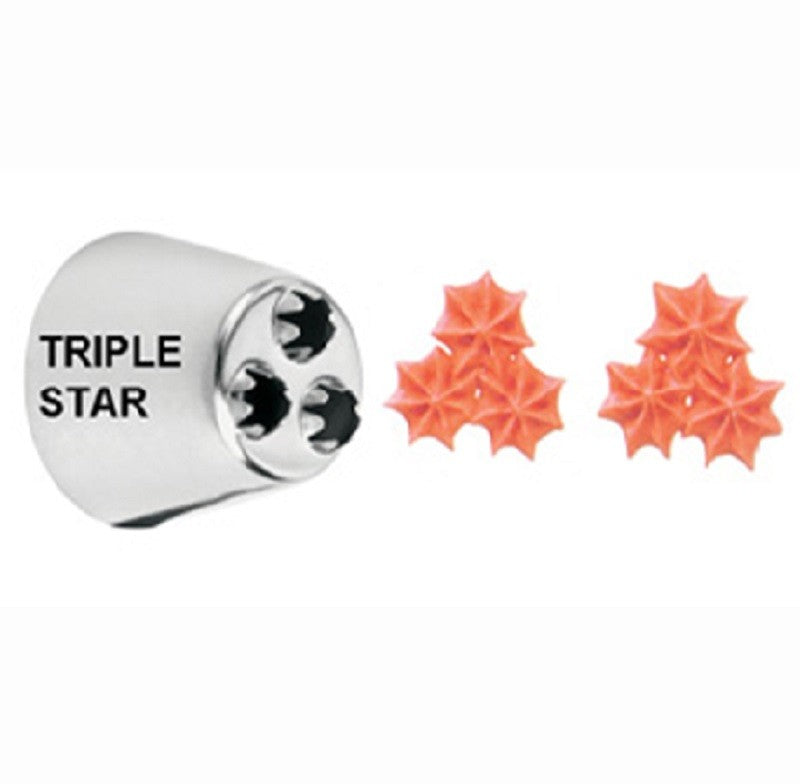 Large Wilton icing nozzle tip No 2010 Triple Star Multi Opening