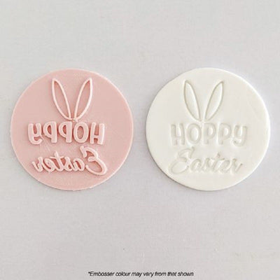 HOPPY EASTER WITH Bunny rabbit EARS Embosser stamp