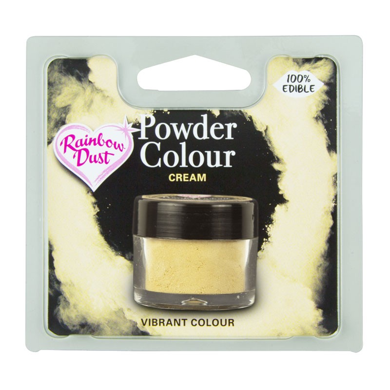 Cream Powder colour dusting powder