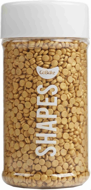 Gold sequins CONFETTI 3MM MINI SPRINKLES BY GOBAKE
