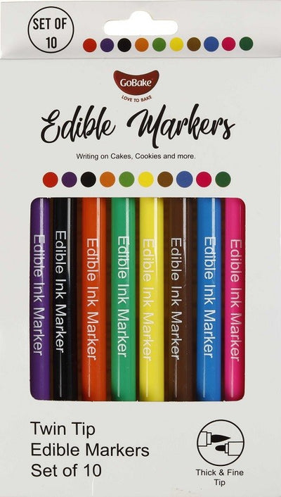 Edible Marker pens pack of 10