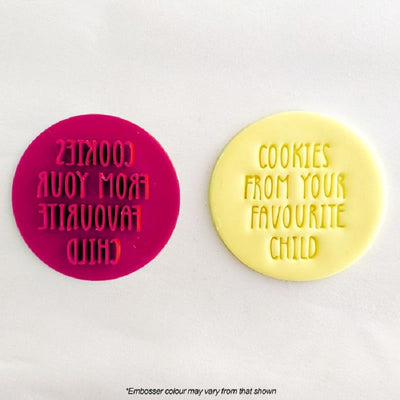 Favourite child embosser stamp for Mothers day or Fathers day