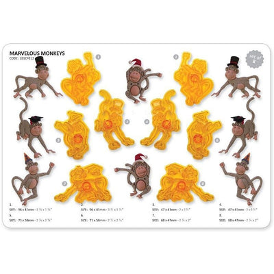 Marvellous Monkeys cutter set by Jem