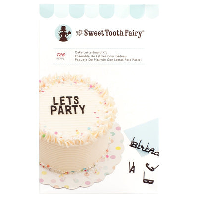 Cake letterboard kit with scraper comb Black make your own phrases