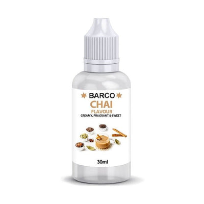 Barco flavouring 30ml Chai.  Add to cake and brownie batters, buttercream or fondant icing etc to flavour.
