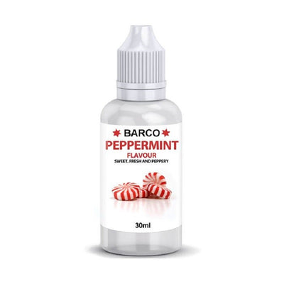 Barco flavouring 30ml Peppermint.  Add to cake and brownie batters, buttercream or fondant icing etc to flavour.