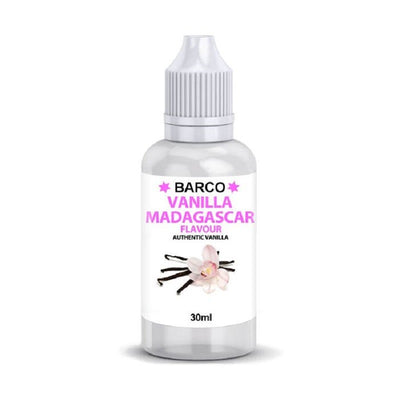 Barco flavouring 30ml Madagascar vanilla (clear).  Add to cake and brownie batters, buttercream or fondant icing etc to flavour.
