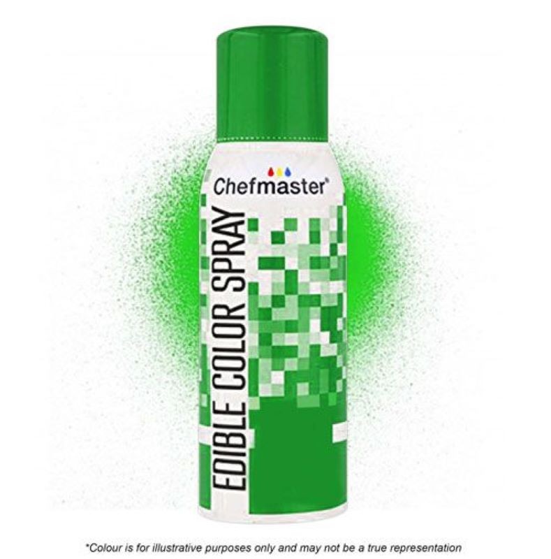 Chefmaster edible colour spray for icing Green (North Island Urban Delivery ONLY)