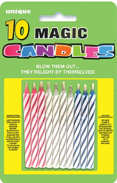 Magic relighting candles Pack of 10