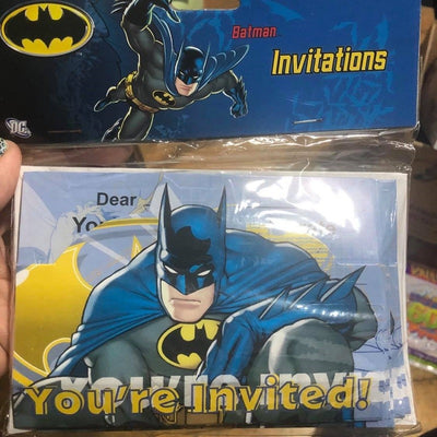 Batman party invites (8)